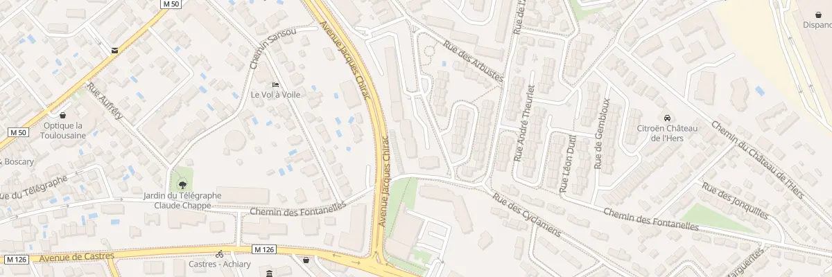 Plan du 28 Rue des Arbustes à Toulouse