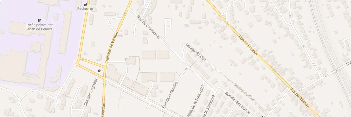Plan du 7 Rue de Chavannes à Chartres