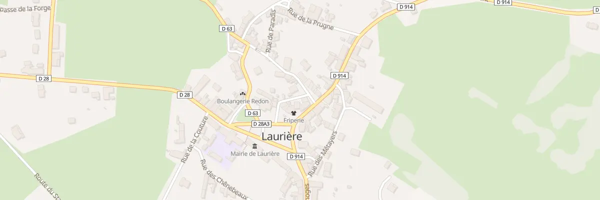 Plan du 7 Pl de la Poste à Laurière