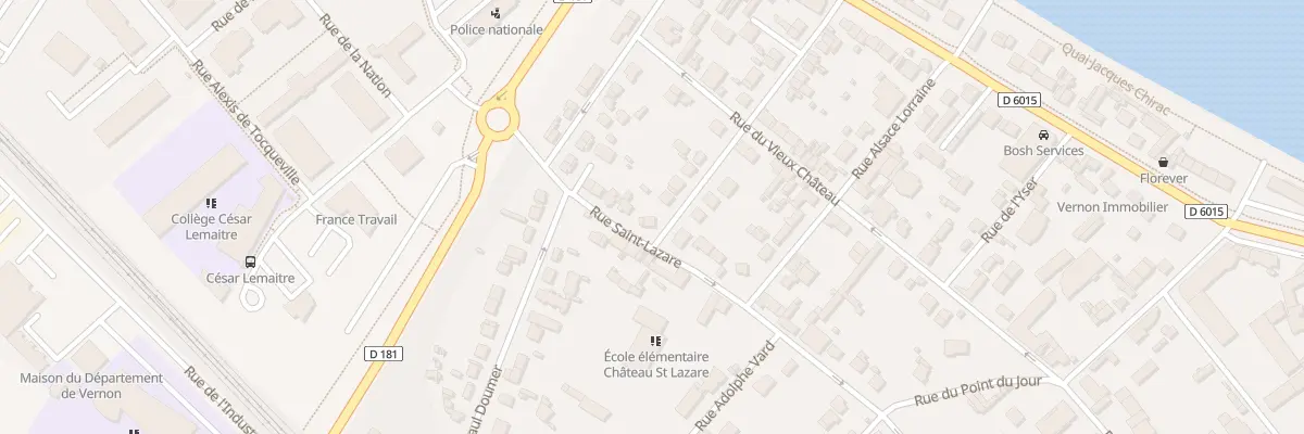 Plan du 42 Rue Saint Lazare à Vernon