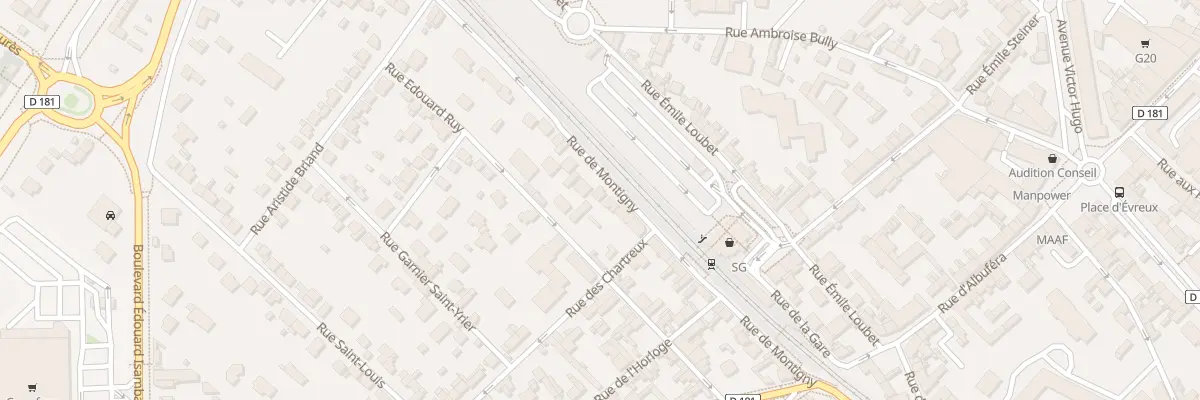 Plan du 55 Rue de Montigny à Vernon