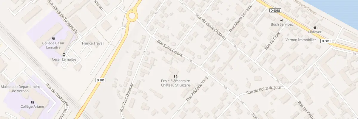 Plan du 29 Rue Saint Lazare à Vernon