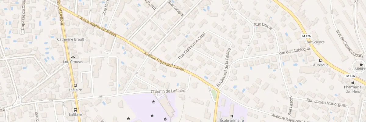 Plan du 137 Av Raymond Naves à Toulouse
