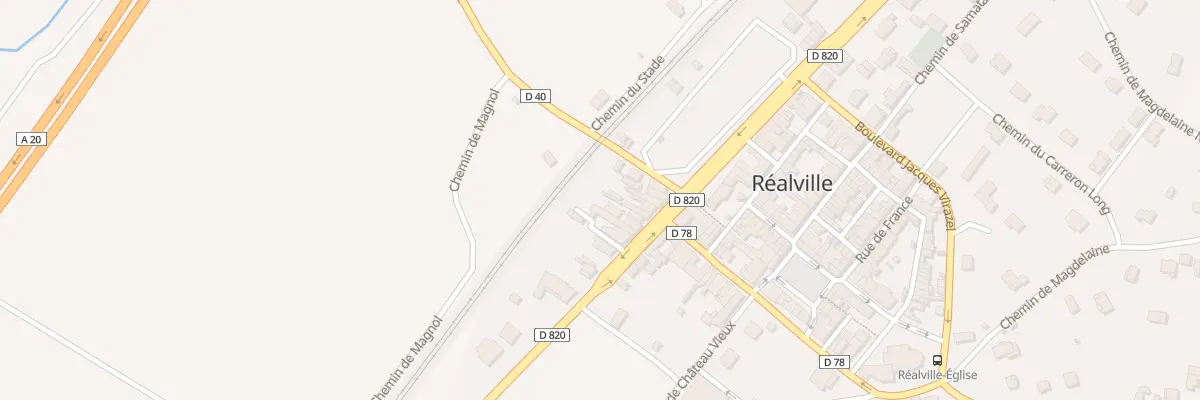 Plan du 13 Rte Départementale 820 à Réalville