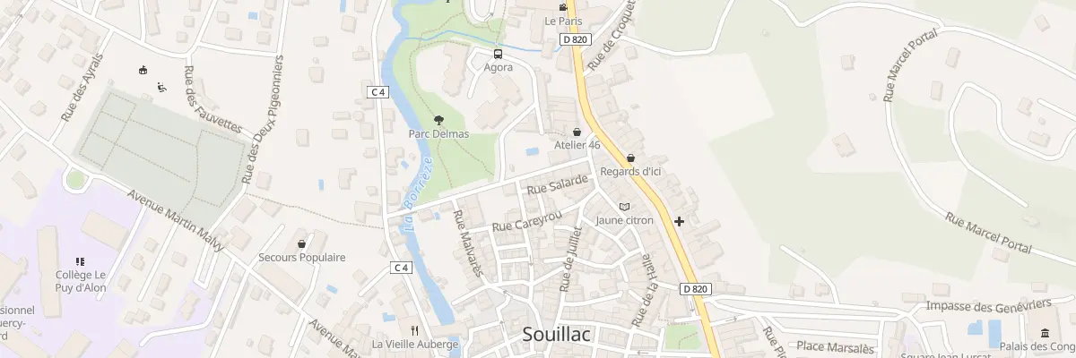 Plan du 28 Rue de la Borie à Souillac
