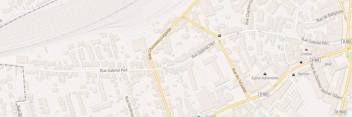 Plan du 82 Rue Gabriel Péri à Chartres