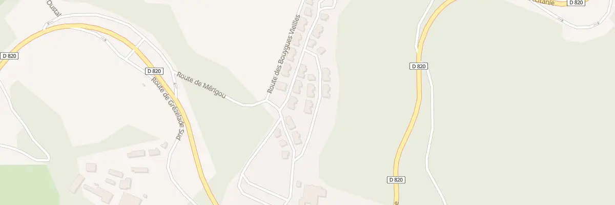 Plan du 240G Rte de Merigou à Lanzac