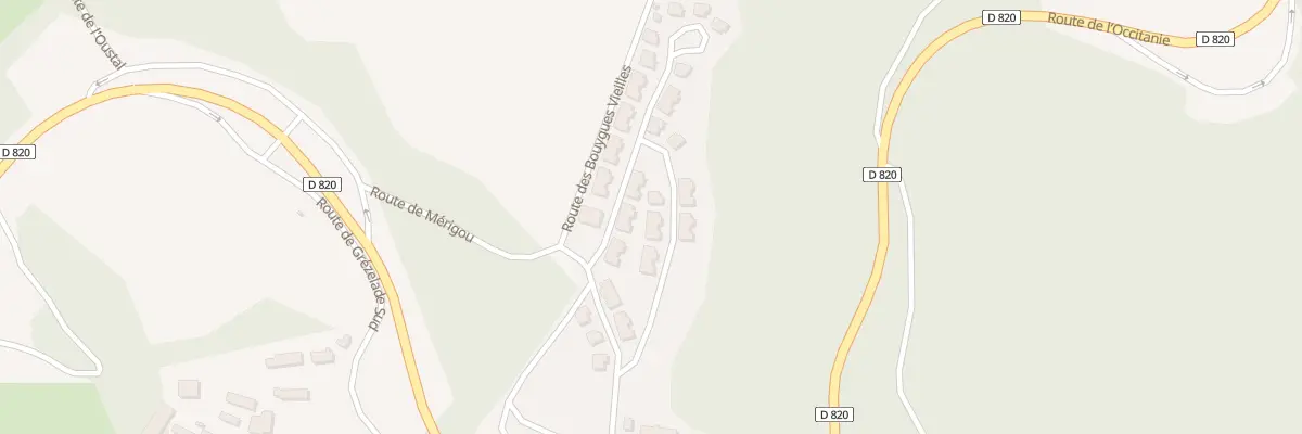 Plan du 240J Rte de Merigou à Lanzac