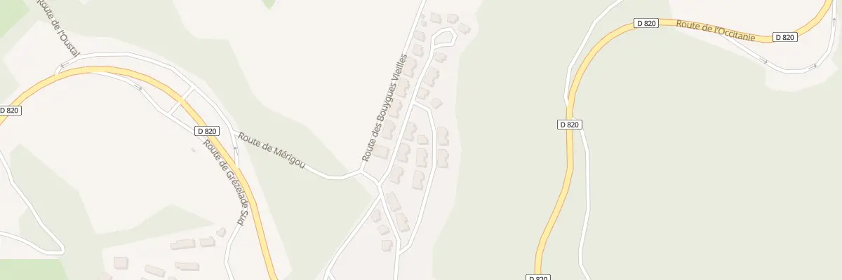 Plan du 240I Rte de Merigou à Lanzac