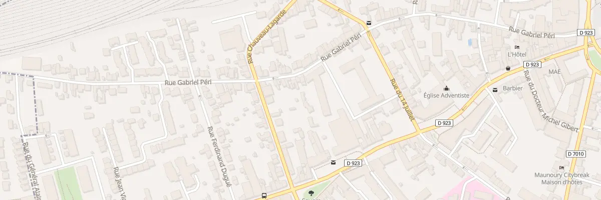 Plan du 67 Rue Gabriel Péri à Chartres