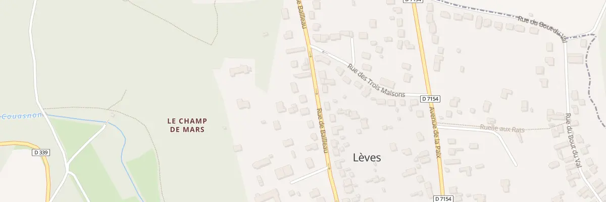Plan du 47 Rue de Bailleau à Lèves