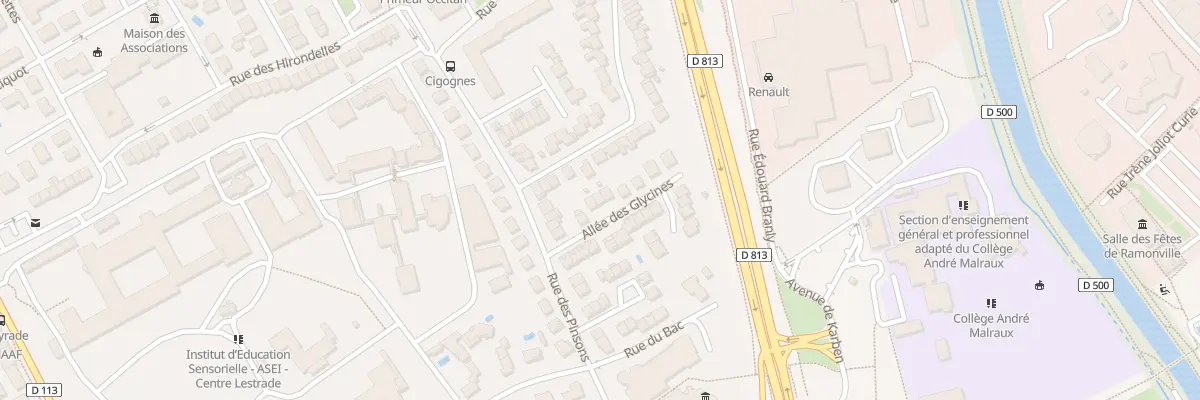Plan du 7 All des Glycines à Ramonville-Saint-Agne