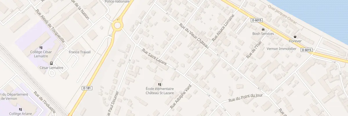 Plan du 38 Rue Saint Lazare à Vernon
