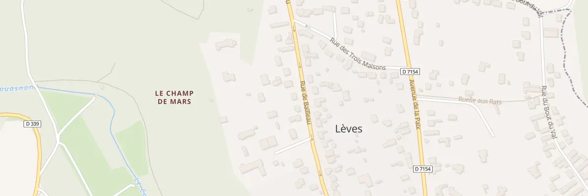 Plan du 43 Rue de Bailleau à Lèves