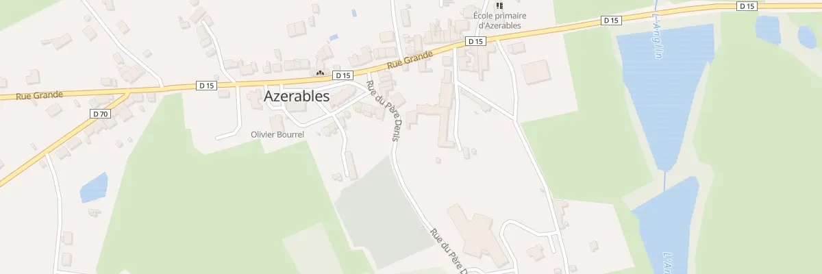Plan du 13 Rue du Père Denis à Azerables