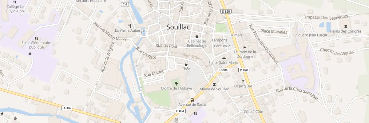 Plan du 7 Rue Louqsor à Souillac
