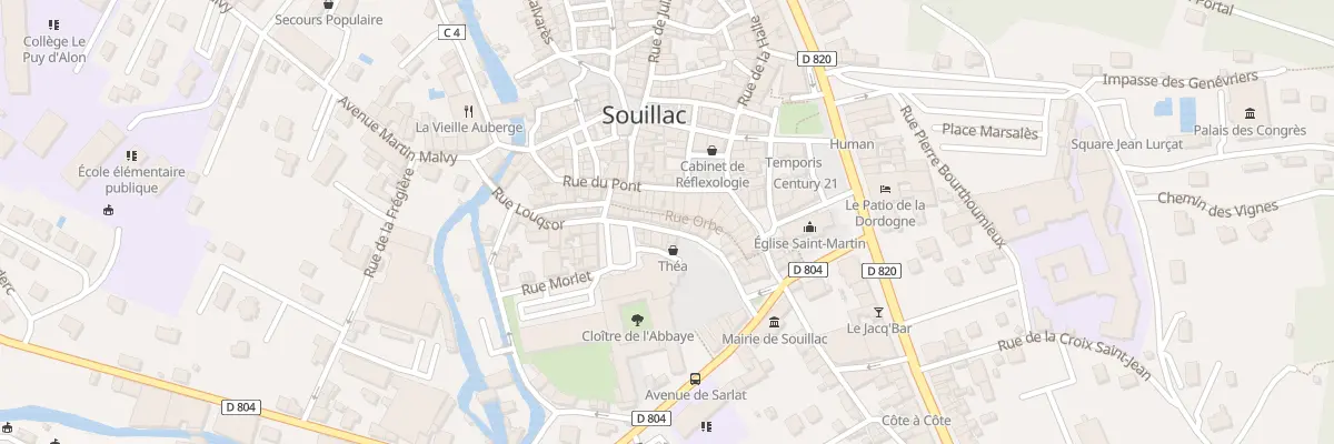 Plan du 14 Rue Louqsor à Souillac