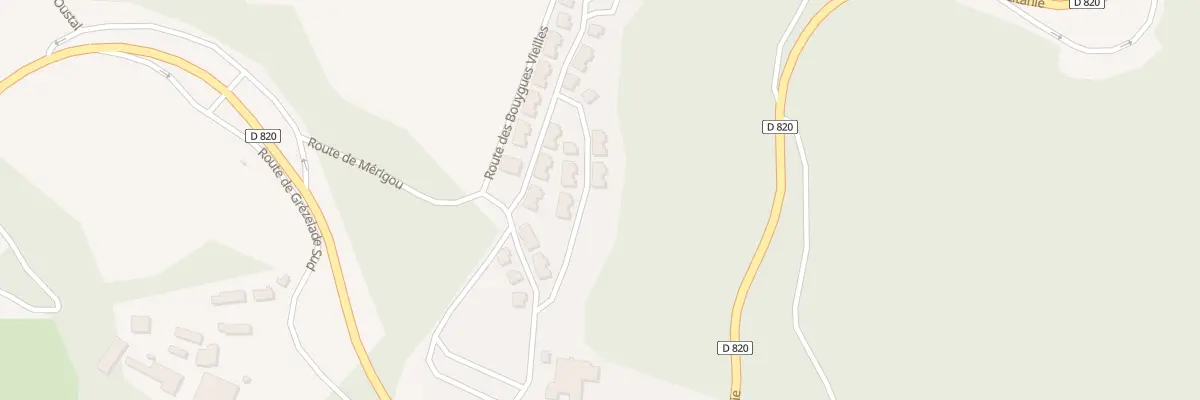 Plan du 240E Rte de Merigou à Lanzac