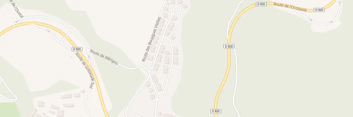 Plan du 240H Rte de Merigou à Lanzac