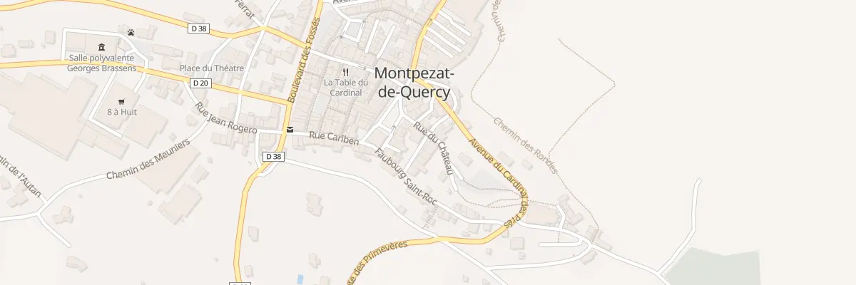 Plan du 5380 Rue du Château à Montpezat-de-Quercy