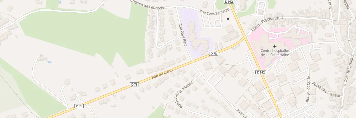 Plan du 4 Rue du Lizou à La Souterraine