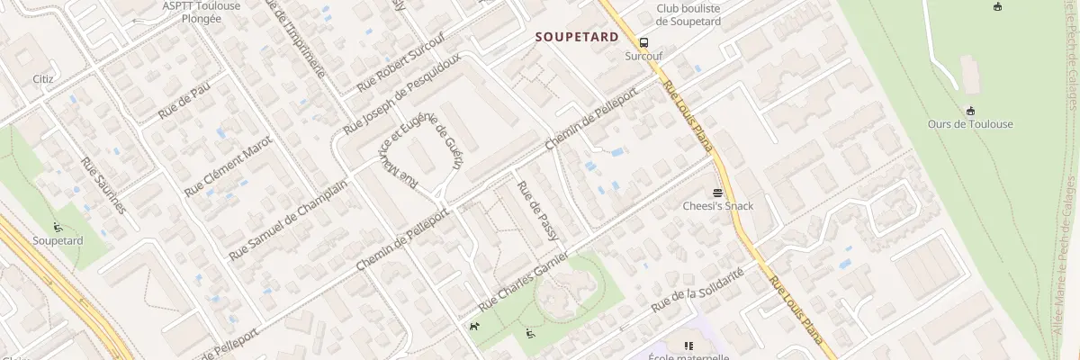 Plan du 4 Rue Pierre Juppont à Toulouse
