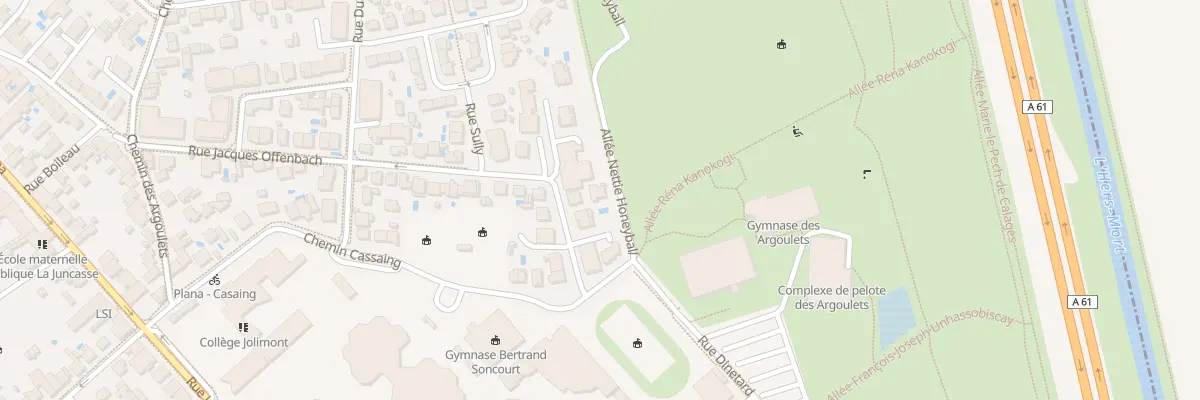 Plan du 55 Rue Offenbach à Toulouse