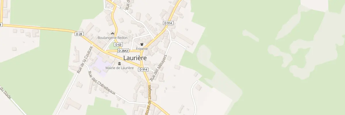 Plan du 14 Rue des Métayers à Laurière
