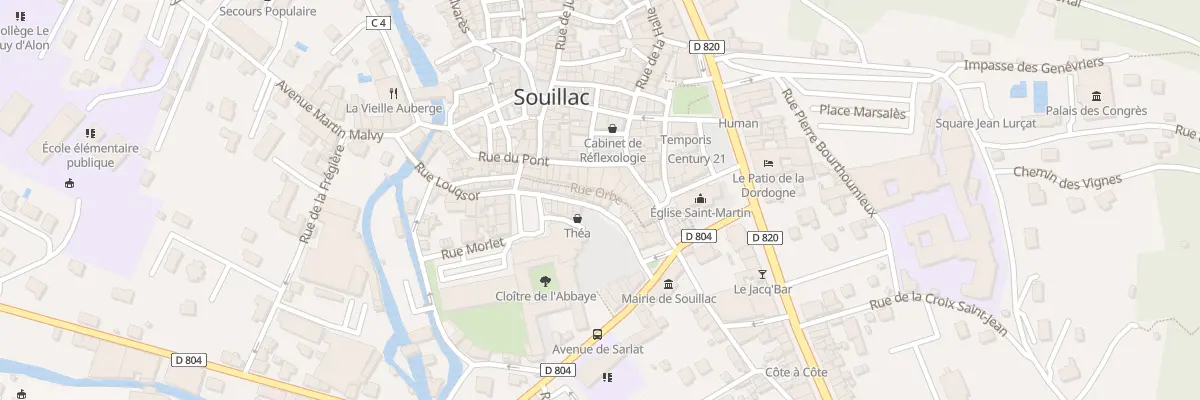 Plan du 10 Rue Louqsor à Souillac