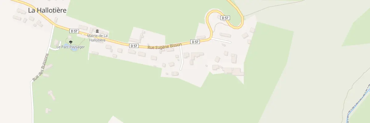 Plan du 255 Rue Eugene Bisson à La Hallotière