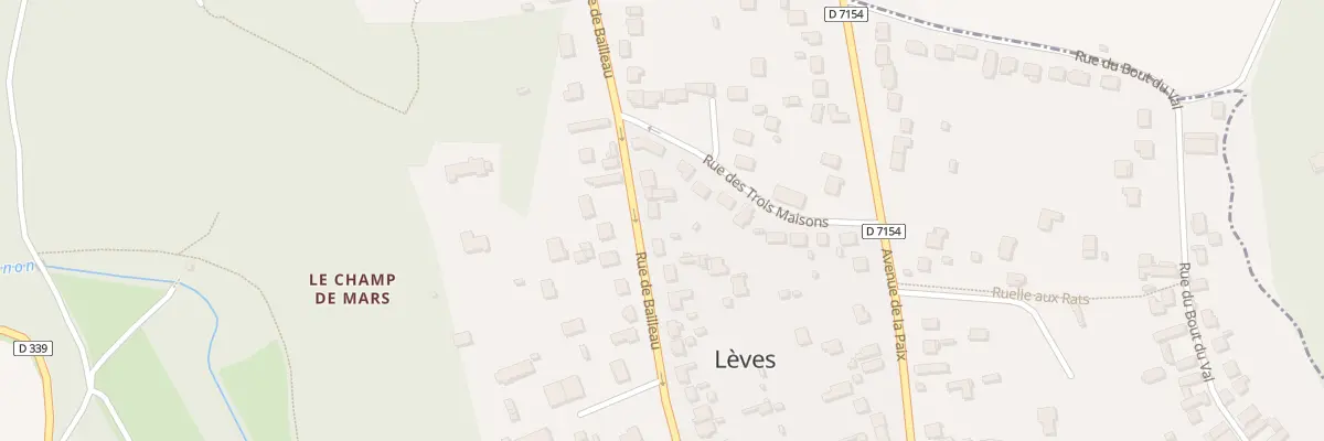 Plan du 52 Rue de Bailleau à Lèves