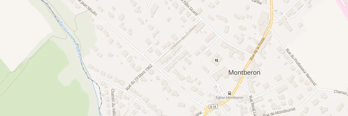 Plan du 16 Rue Jean Moulin à Montberon
