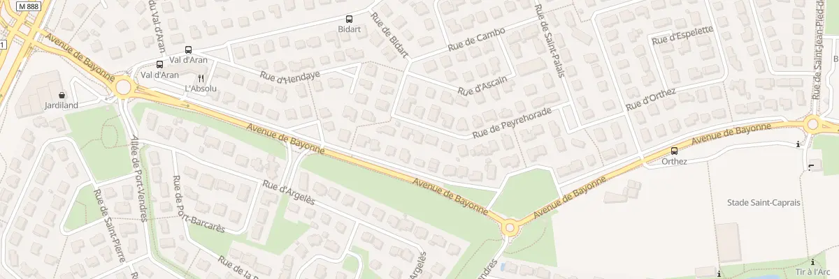 Plan du 14 Rue de Peyrehorade à L’Union