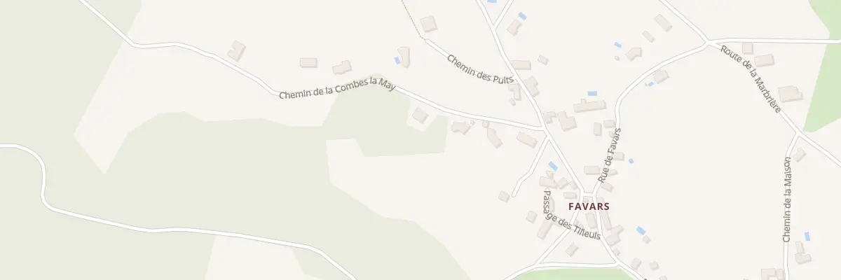Plan du 5343 El Champ de Favars à Nespouls
