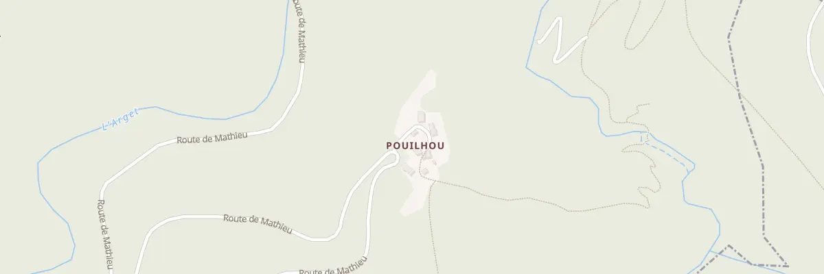 Plan du 58 Pouilhou à Burret