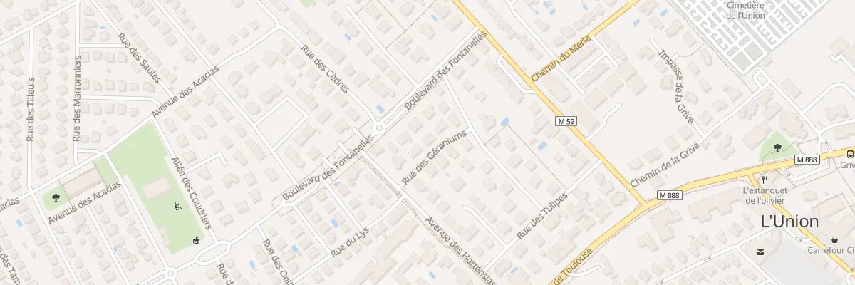 Plan du 5 Rue des Géraniums à L’Union
