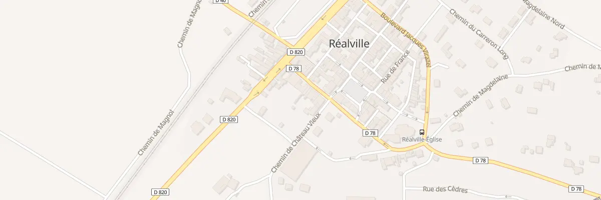 Plan du 6 Bd Jacques Rodriguez à Réalville