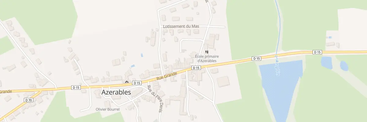 Plan du 6 Rue Grande à Azerables