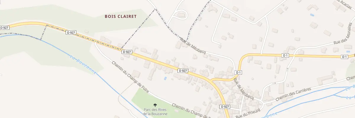 Plan du 11 Rue Nationale au Pont-Chrétien-Chabenet