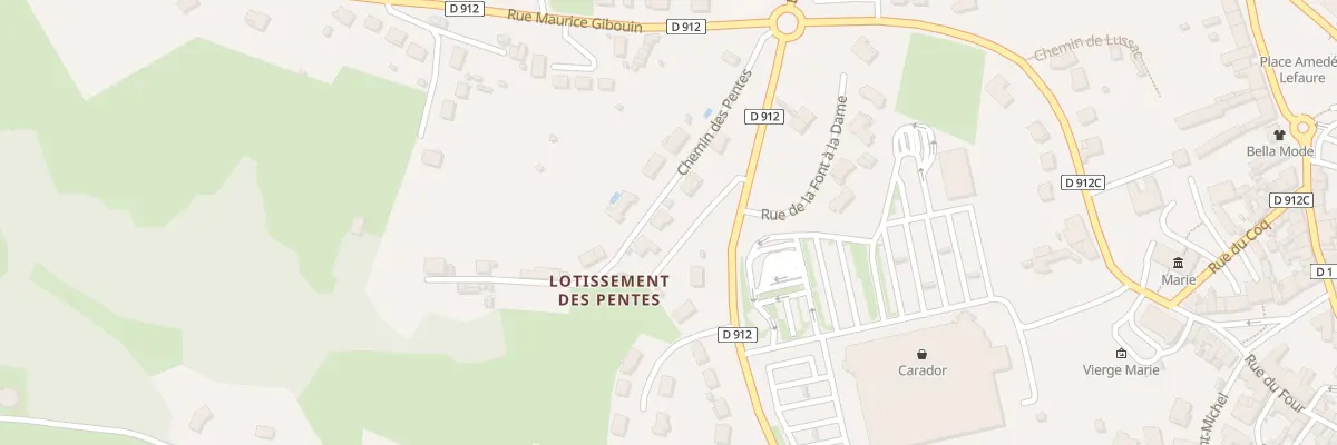 Plan du 8 Rue Jacques Charpentier à La Souterraine