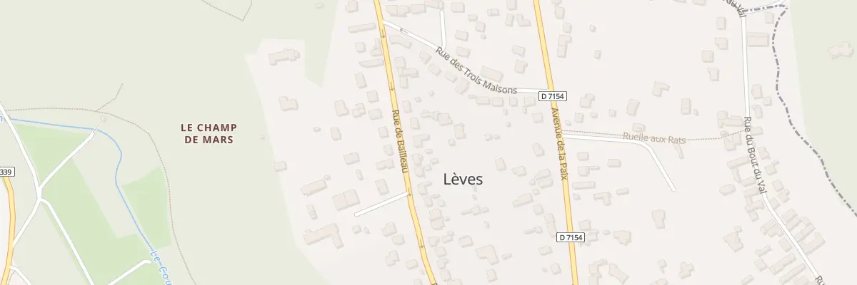 Plan du 46 Rue de Bailleau à Lèves