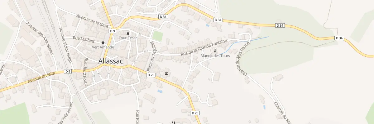 Plan du 5002 Rue Doc Dufour à Allassac
