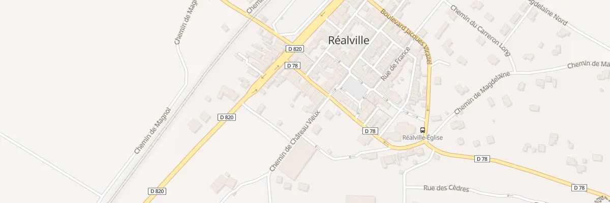 Plan du 10 Bd Jacques Rodriguez à Réalville