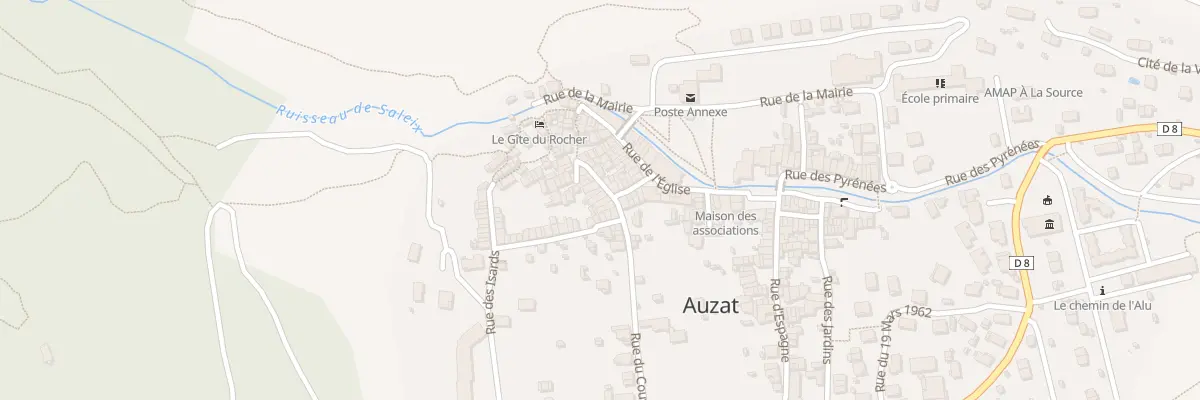 Plan du 3 Rue du Moulin à Auzat