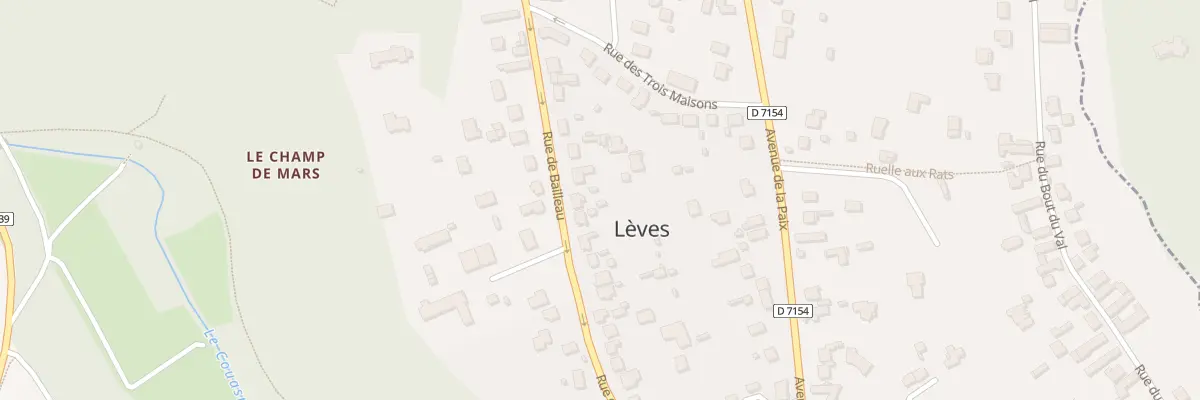 Plan du 44 Rue de Bailleau à Lèves