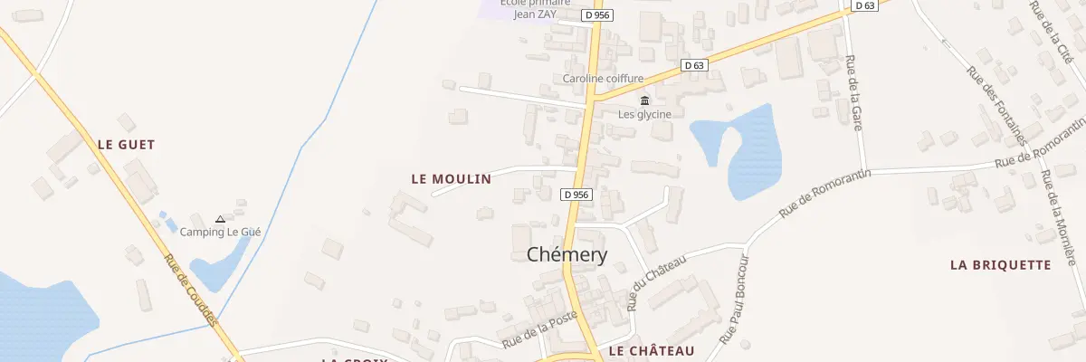 Plan du 74 Rue Nationale à Chémery