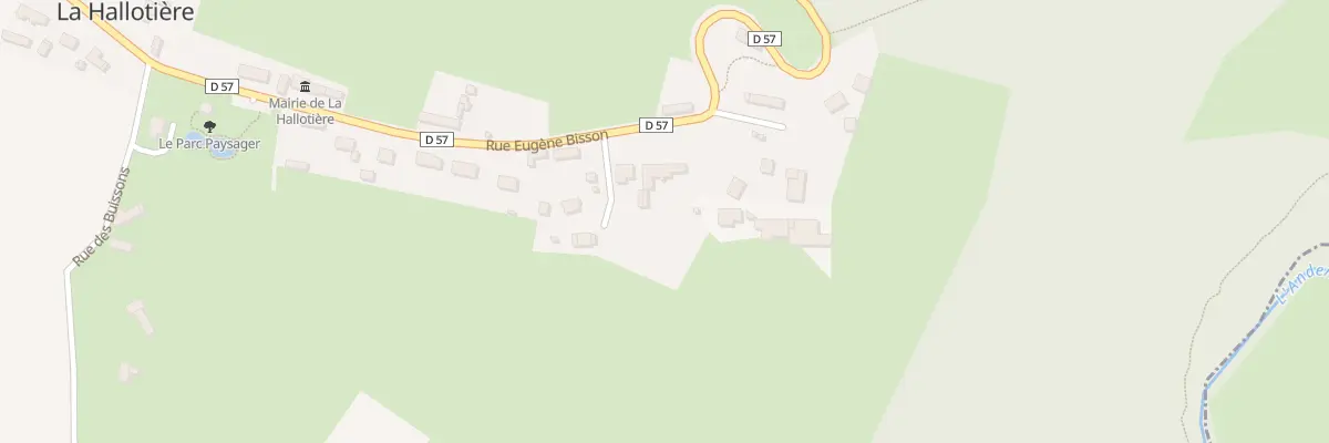 Plan du 200 Rue Eugene Bisson à La Hallotière