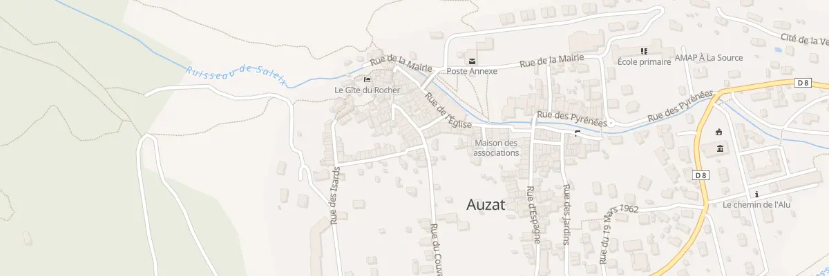 Plan du 2 Rue du Couvent à Auzat