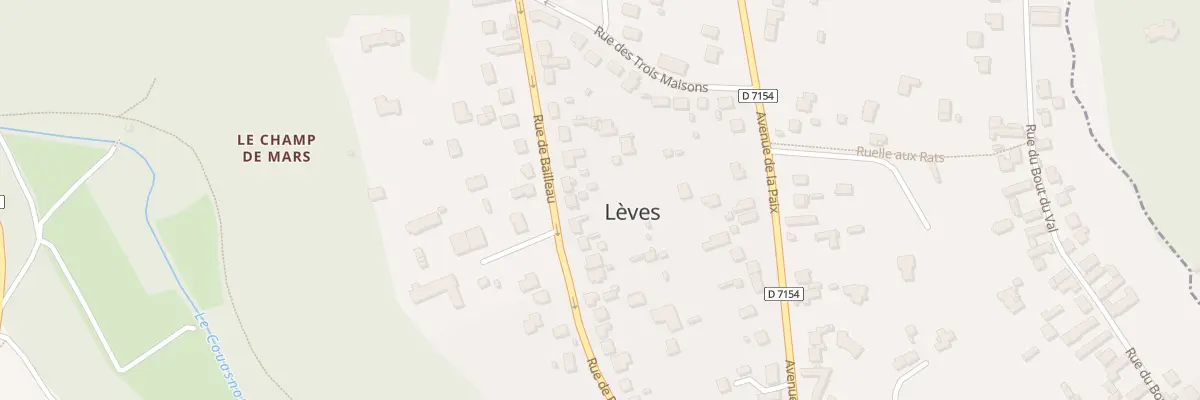 Plan du 42 Rue de Bailleau à Lèves