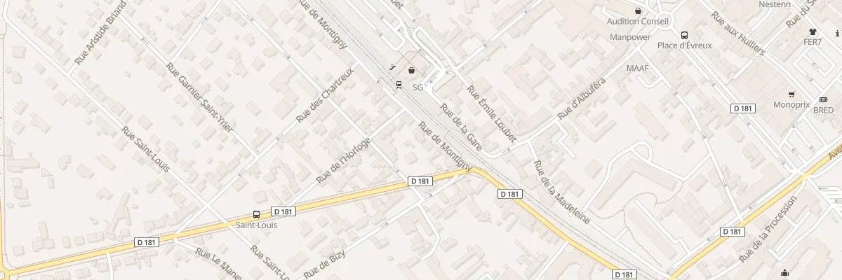 Plan du 33 Rue de Montigny à Vernon